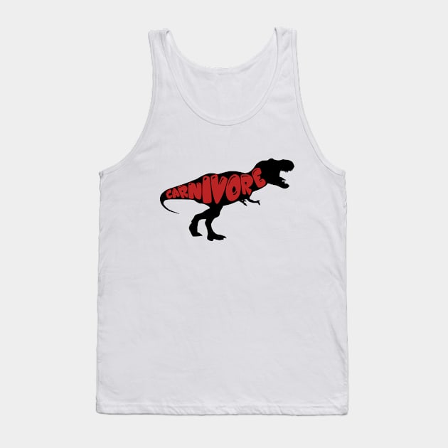 Dinosaur Carnivore Tank Top by AllThingsNerdy